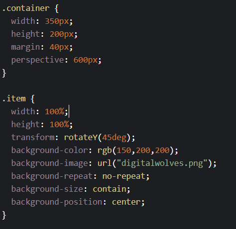 css perspective como propiedad