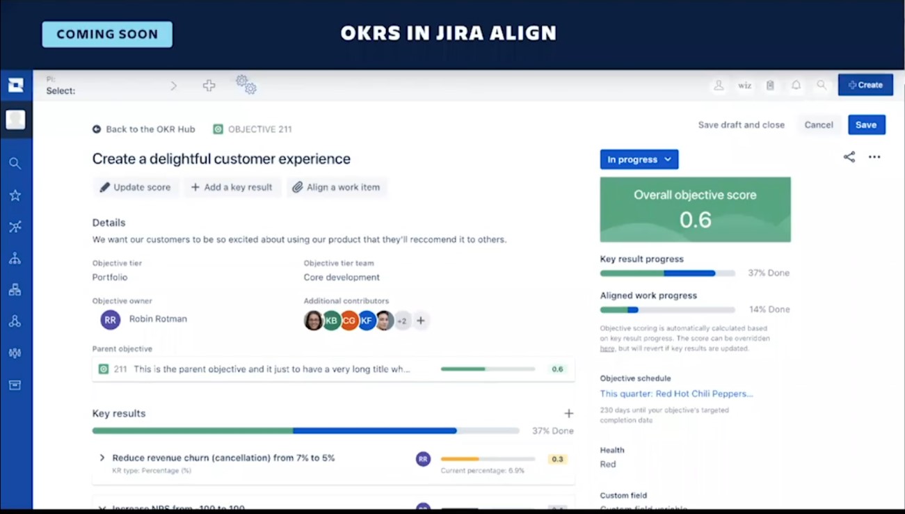 okr en jira align