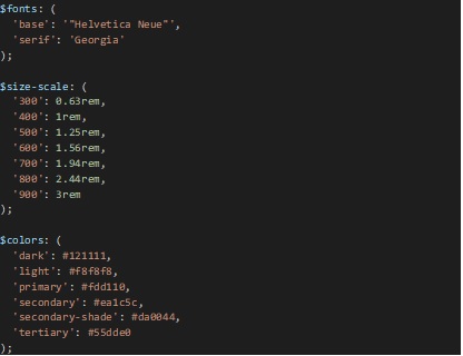 Aquí un ejemplo de la salida si ese JSON se convierte en Sass:
